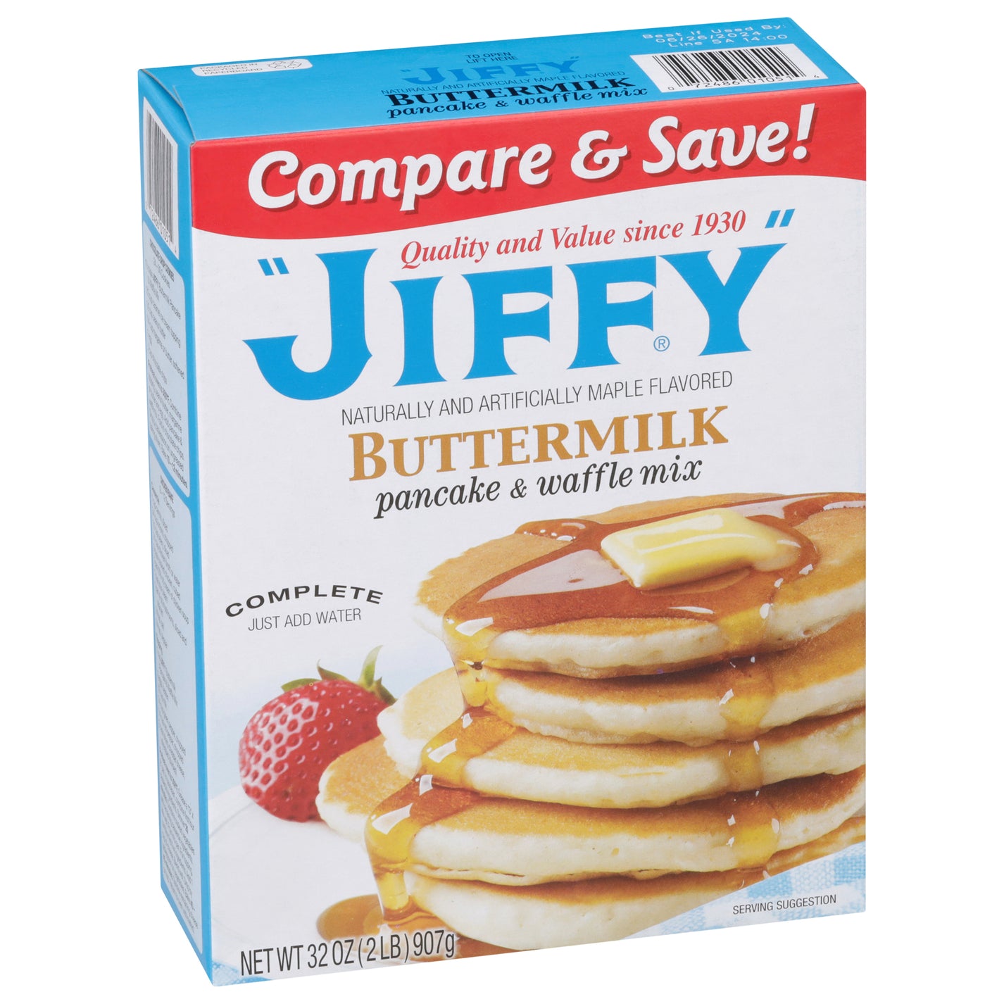 32 oz Buttermilk Pancake & Waffle Mix (8 pk.) "JIFFY" Mix Online Store